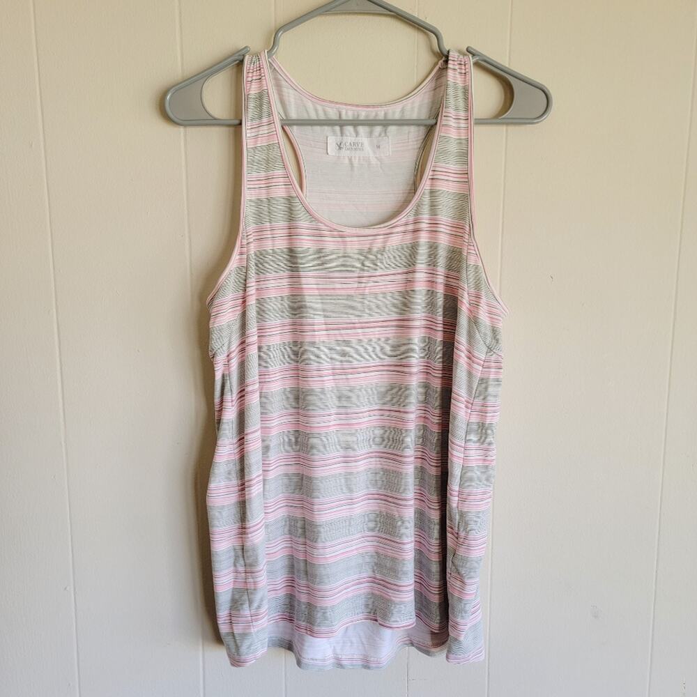 Carve Designs Striped Racerback Tank Top